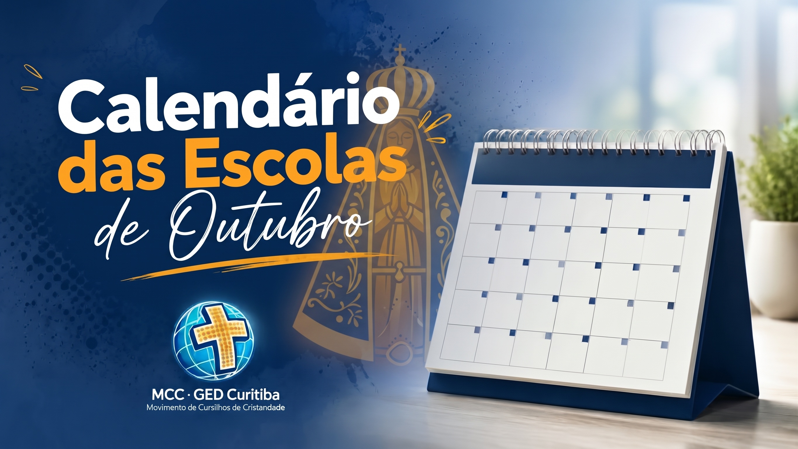 Calendário das Escolas de Formação de Outubro 2026