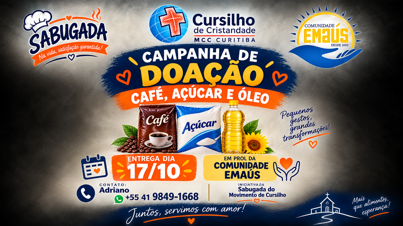 Campanha de Arrecadação da Sabugada Cursilhista